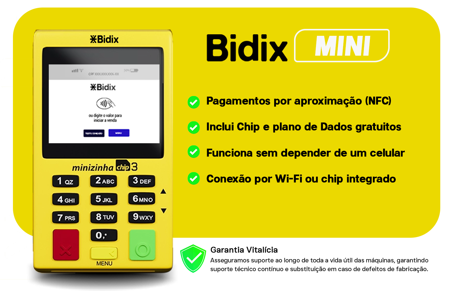 maquininha de cartão mini