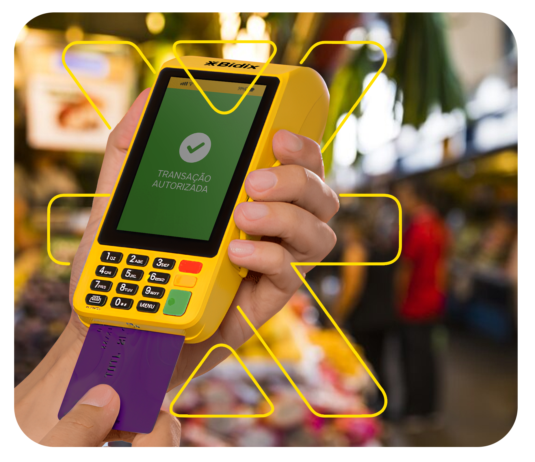 maquininha de cartão de débito e crédito